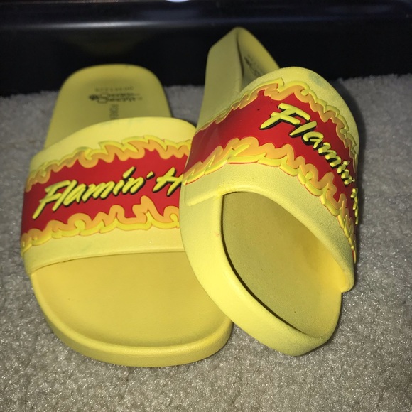 Forever 21 Shoes - Hot Cheeto slides